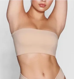 SKIMS Fits Everybody Bandeau Bra Clay BR-BND-2026 Tan Beige Womens Medium NWT thumbnail 1