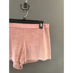 Juicy Couture Womens Velour Pink Rhinestone Logo Sleep Shorts‎ Y2K Large thumbnail 2