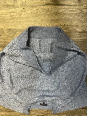 J.Crew Heather Blue Merino Wool Alpaca Blend Sweater Size M thumbnail 7