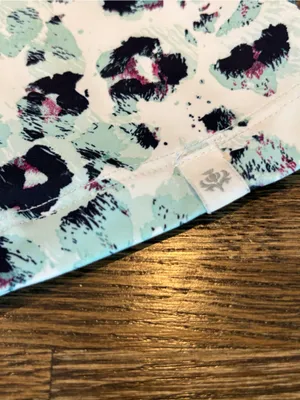 Lady Hagen Active Tank - White Aqua Purple Cheetah Print Golf Tennis - Medium thumbnail 5