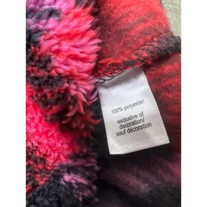 Maurices Womens Red & Black Plaid Sherpa Top & Shorts Set Large Cozy Winter Wear thumbnail 5