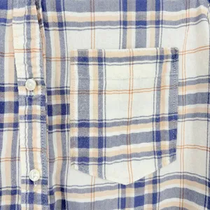 Abercrombie Fitch Plaid Flannel Womens Top Sz S Coastal Preppy Light Academia thumbnail 4