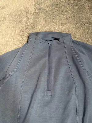Jockey Quarter-Zip SCUBA 1/4 zip Long Sleeve Top blue NEW NWT MSRP$50 medium thumbnail 3