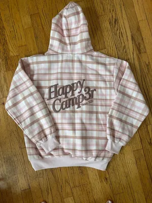 🩷 Happy Camp3r Plaid Flannel Sweatshirt 🩷 BRAND NEW thumbnail 6