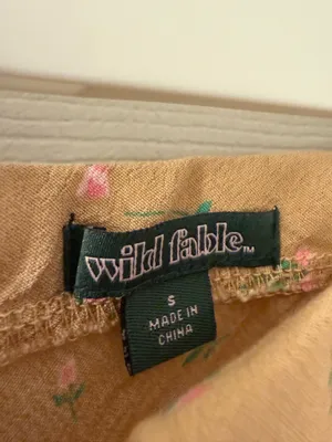 Wild Fable Floral Tan Skirt thumbnail 4