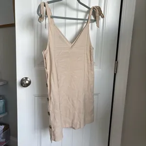 ASOS Cream Sleeveless Spaghetti Strap Mini Dress thumbnail 4