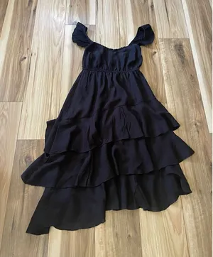 NWT MAX+ASH Black Sleeveless Dress M thumbnail 1