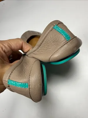 TIEKS Classic Leather Ballet Flats in Taupe S-596 Sz 10 thumbnail 5
