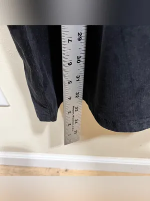 Free People Pull On Corduroy Flare Pants In Black Size 32 EUC thumbnail 6
