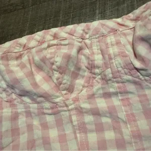 Free People Pink Leilani Cotton Gingham Tube Top thumbnail 5
