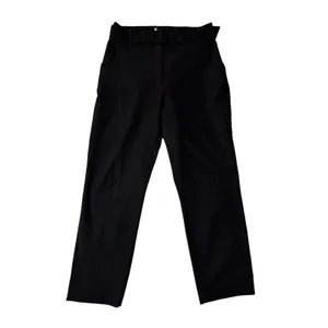 H&M Black Belted Tapered Ankle Pants Size 10 High Rise thumbnail 2