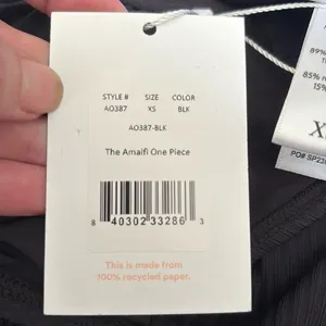 Andie The Amalfi One Piece Swimsuit Rib‎ Black size XS NWT thumbnail 7