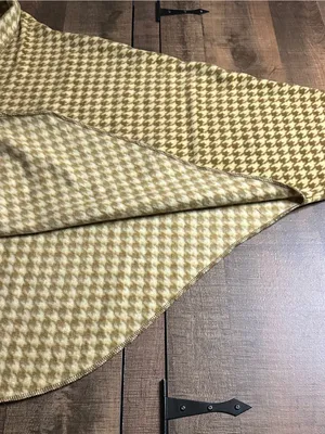 Collection XIIX Women's Houndstooth Fleece Poncho Cape Shawl Wrap L/XL Beige thumbnail 10
