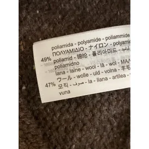 NEW Zara Women's Brown Wool High Rise Knit Wide Leg Baggy Trousers Pants Size S thumbnail 6