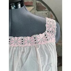 tank top pink lace square neck Size M thumbnail 3
