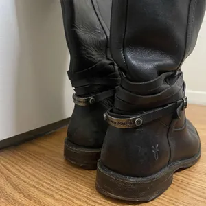 FRYE Leather Black Knee high Riding Western country boots US 7 -77754 4003 thumbnail 3