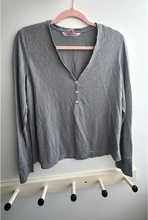 Victorias Secret Grey Loungewear Sweater thumbnail 1