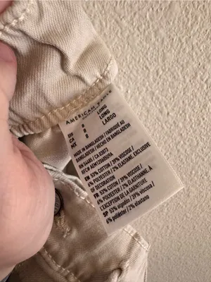 American Eagle Outfitters Cream Drawstring Jogger Pants thumbnail 4