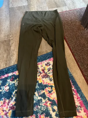 Lululemon align High-Rise Olive Green Active Leggings for Women thumbnail 4