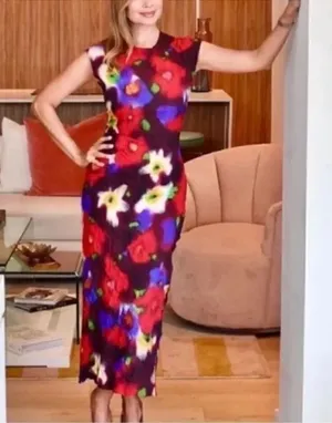 Zara Floral Print Midi Dress(Size XSmall) thumbnail 1