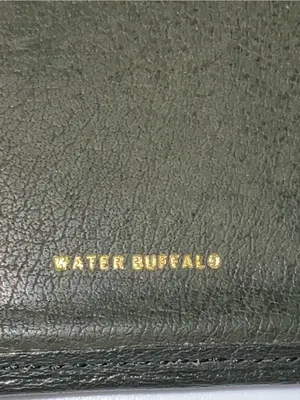 Rolfs Dark Green Long Water Buffalo Skin Leather Wallet 7” X 3.75” thumbnail 5