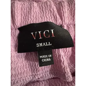 VICI Lavender Textured Tie Back Ruffle Hem Maxi Dress Size Small Sundress thumbnail 8