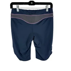 Title Nine Gray Stretchy‎ Elastic Waist Ruched Athletic Bike Shorts Size S thumbnail 2