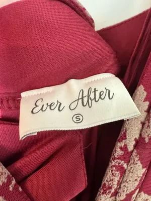 Ever After Red Floral Sleeveless V-Neck Open Back Maxi Dress NWT Size S thumbnail 6