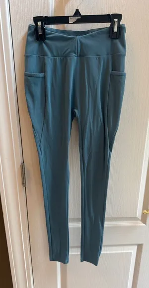 Gymshark High-Waist Pocket Leggings in Teal Blue thumbnail 1