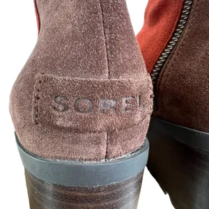 Sorel Cate Waterproof Suede Ankle‎ Booties Colorblock Lug Sole Womens Size 6 thumbnail 11