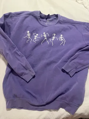 Sunkissed Coconut Purple Skeleton Sweatshirt thumbnail 2
