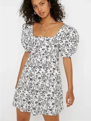 Urban Outfitters Laura Ashley Penelope Toile Cottagecore Babydoll Dress thumbnail 1