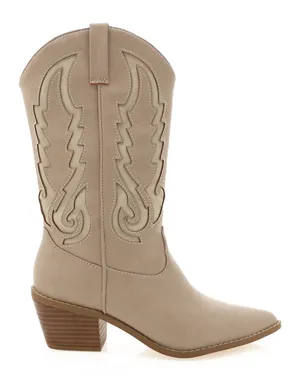 Billini Norva Western Cowboy Boots Blush Cream Size 10 Pointed Toe Mid-Calf thumbnail 4