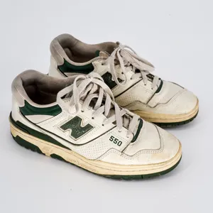 New Balance 550 Aimé Leon Dore Sneaker Shoes White Green BB550ALD Womens 8 thumbnail 4