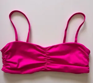 GAP Hot Pink Bandeau Swimsuit top Sports Bra thumbnail 1