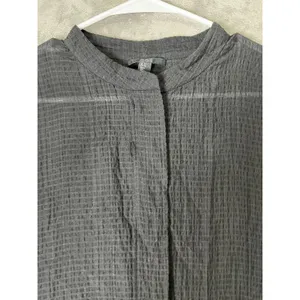 COS Seersucker Boxy Minimalist Half Sleeve Button Up Top Size Small Casual thumbnail 2