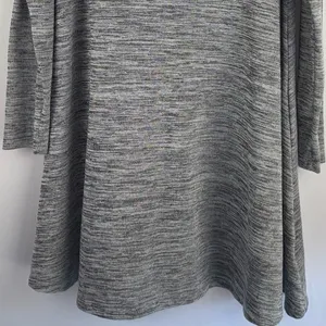 Old Navy Swing Dress Women XL‎ Gray Space Dye Long Sleeve Knit Babydoll Layer thumbnail 4