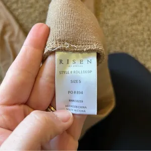 Risen Brown Wide Leg Lounge Pants Women's‎ Small Neutral thumbnail 6