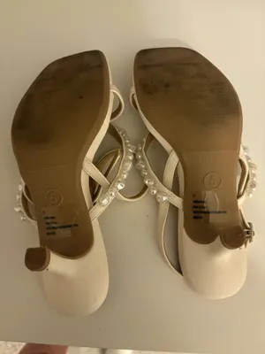 A New Day White Pearl Kitten Heels thumbnail 4
