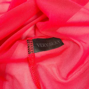 Very Sexy Chemise Nightie Slip Dress Womens‎ 10 Red Sheer Whimsy Fairy Dainty thumbnail 6
