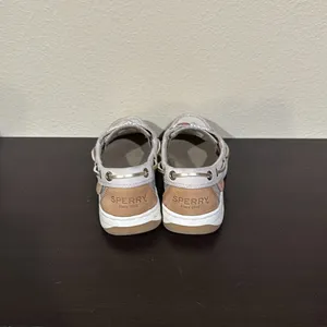Sperry Top Sider size 7 Womens Beige White Leather Boat Shoes thumbnail 5