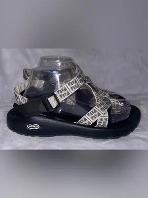 Chaco Women’s Size 10 ZX2 Classic Grey Geometric Strappy Sandals Toe Loop thumbnail 4