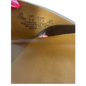 Franco Sarto Brielle Wedge Thong Sandals Women’s Size 7.5 Tan Leather thumbnail 6