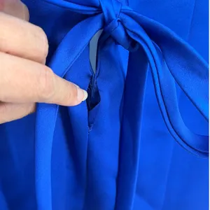 Alfred Angelo Strapless Corset Dress Sz 0 Prom Bridesmaid Satin Ruch Y2K Lace Up thumbnail 9