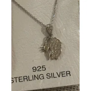 Lot b310 925 sterling silver necklace pendant thumbnail 4