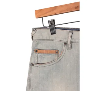 Free People Denim Shorts 25 Blue Distressed Raw Hem Boho Festival Vacation thumbnail 4