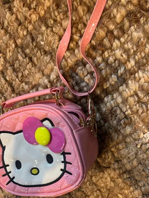 Vintage Hello Kitty Pink Patent Satchel Crossbody Bag thumbnail 3
