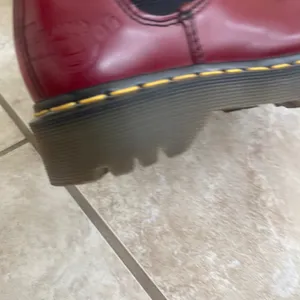 Dr Martens 2A43 Max Platform Chelsea Boots Cherry Red Leather MADE ENGLAND US 6 thumbnail 8