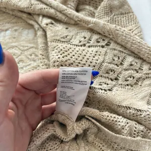 Anthropologie Cardigan Womens XXS Beige‎ Cottagecore Peasant Prairie Dainty thumbnail 6