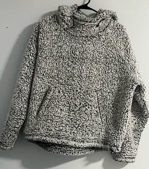 PINK Victoria's Secret Cozy Gray Cowl Neck Sweater thumbnail 1